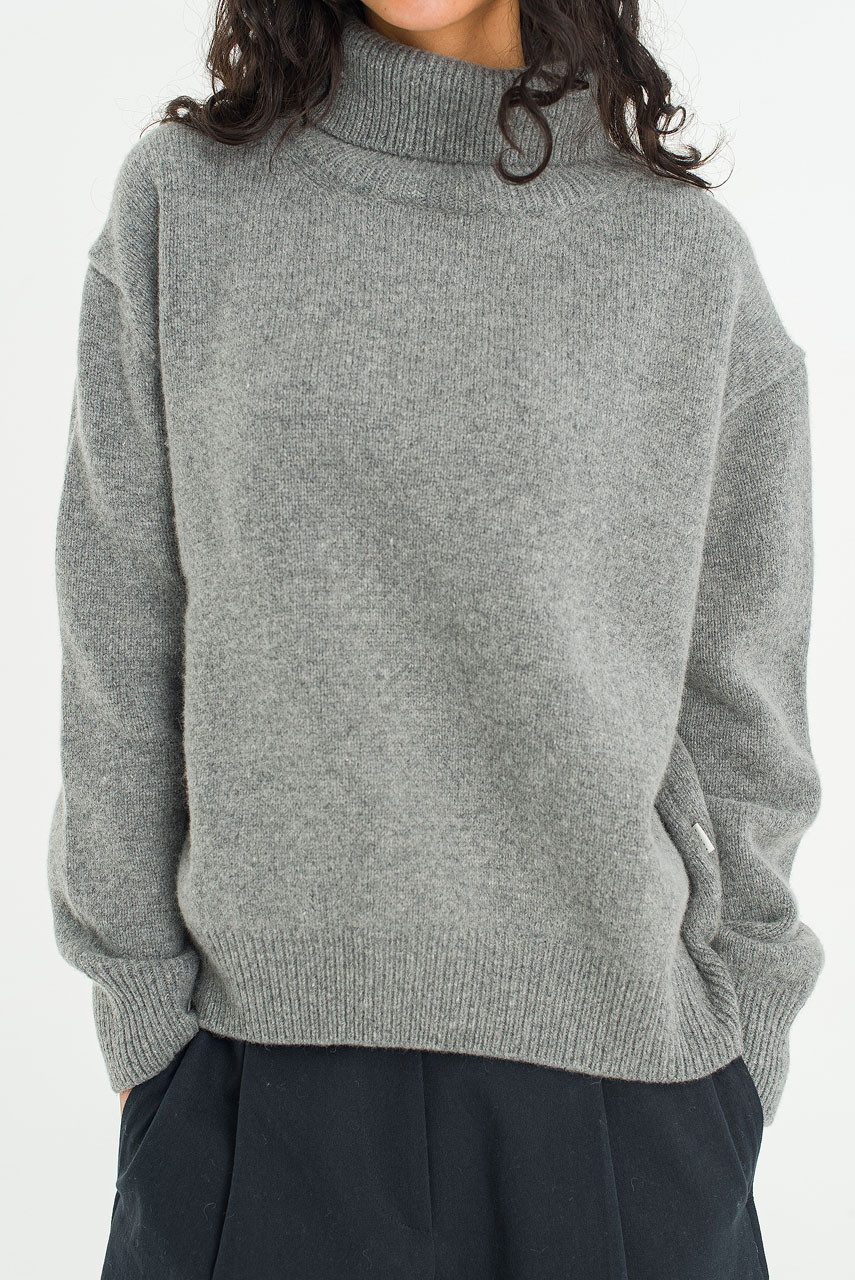 Jane Turtle Neck Jumper, Grey