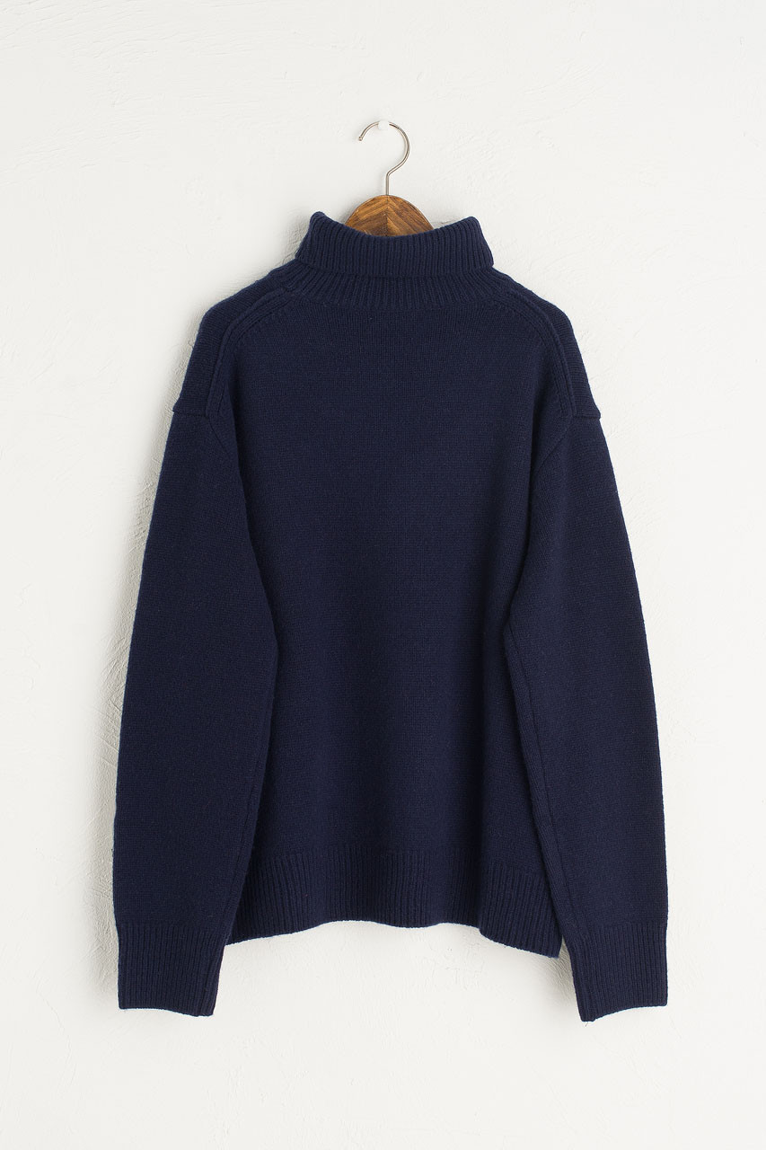 Jane Turtleneck Jumper, Navy