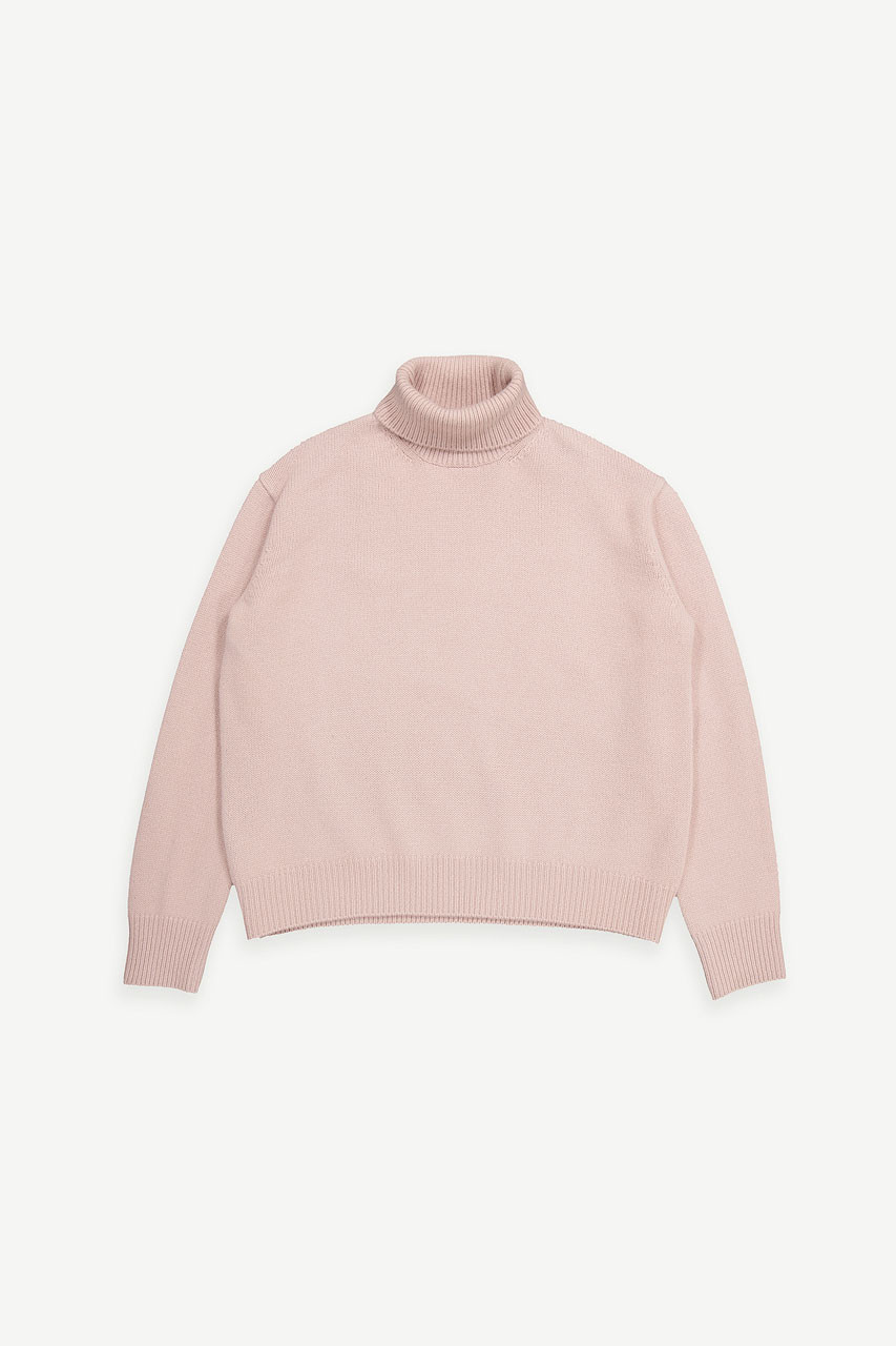 Jane Turtleneck Jumper, Light Pink