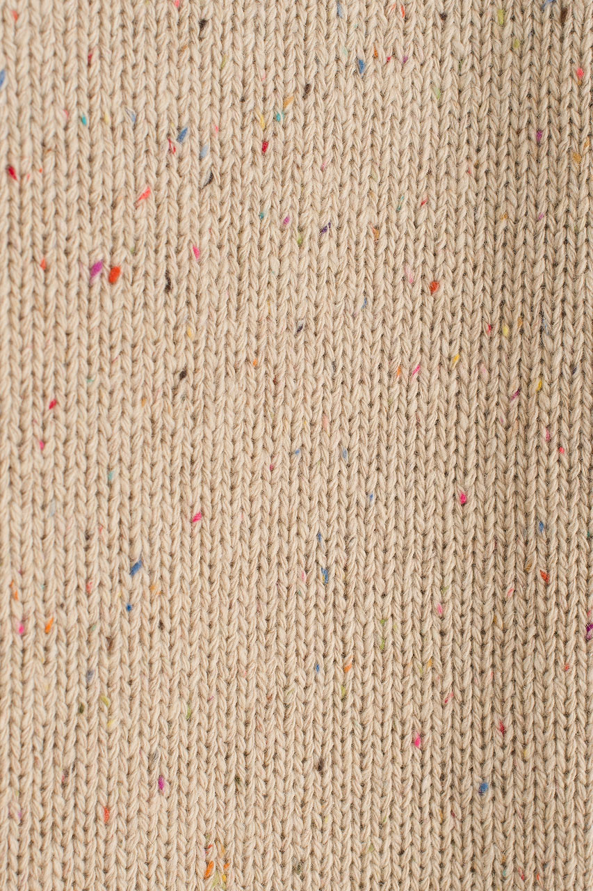 Flecked Fisherman Knit, Beige