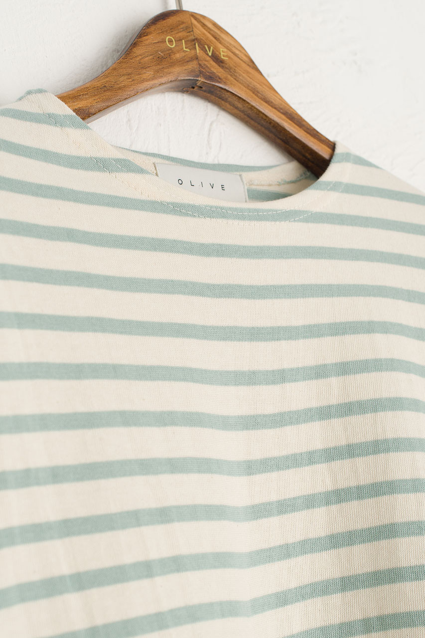 Pastel Stripe Tee, Mint