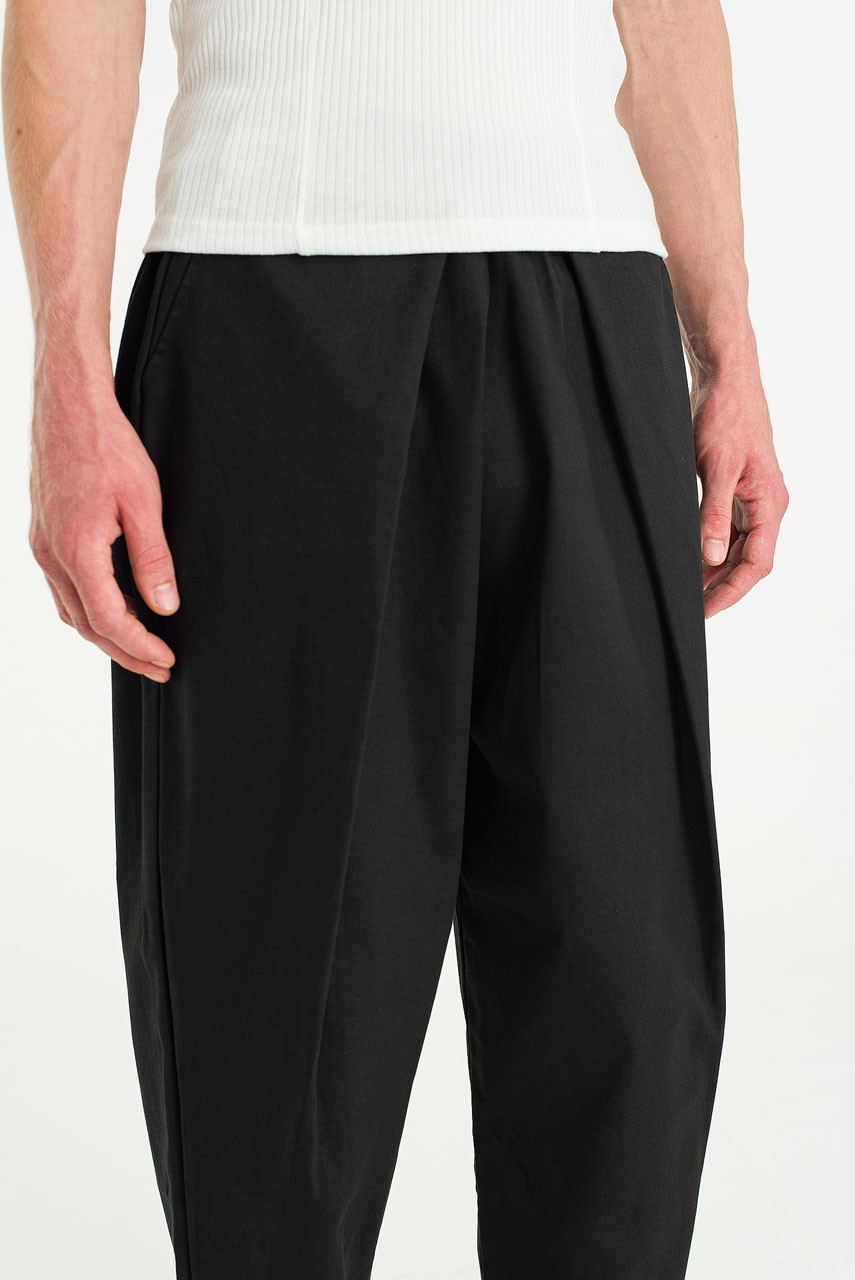 Menswear | Lightweight Wrap Pants, Black