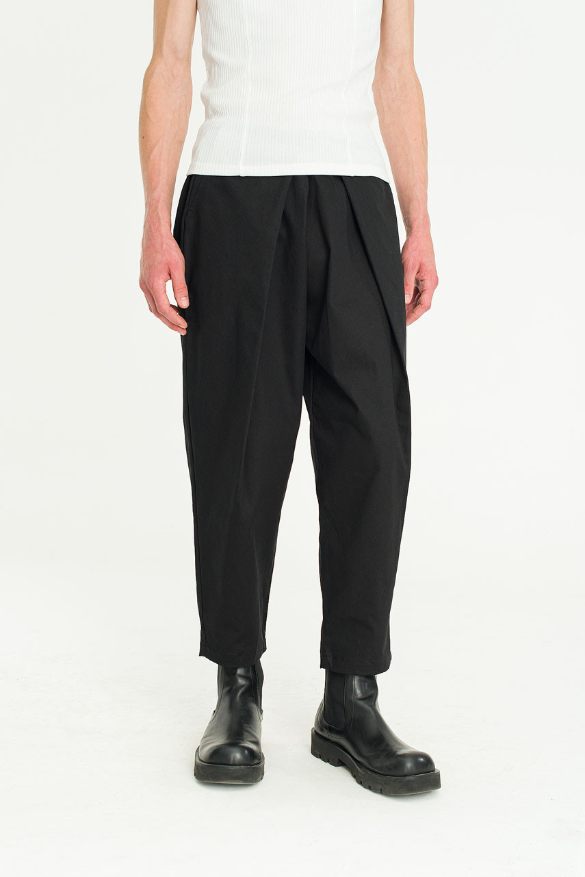 Menswear | Lightweight Wrap Pants, Black