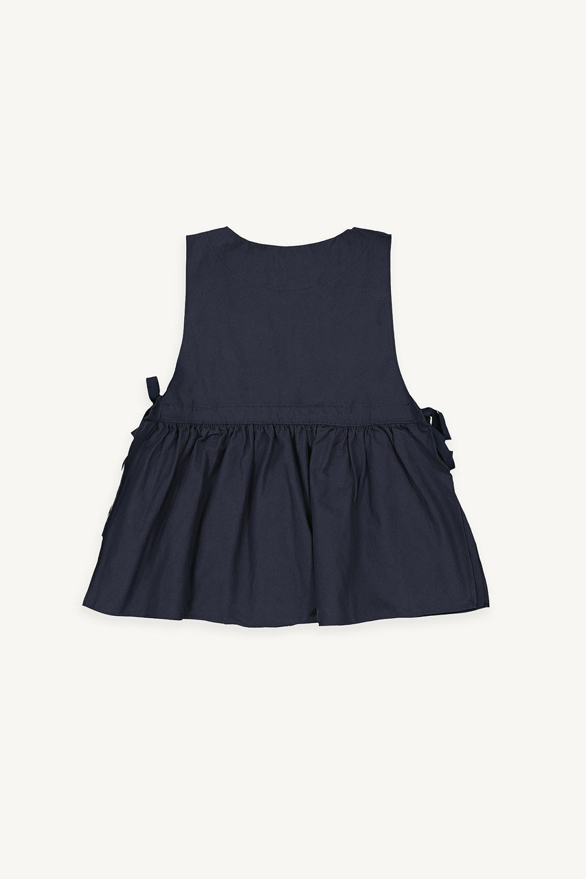 Faye Ribboned Vest, Navy