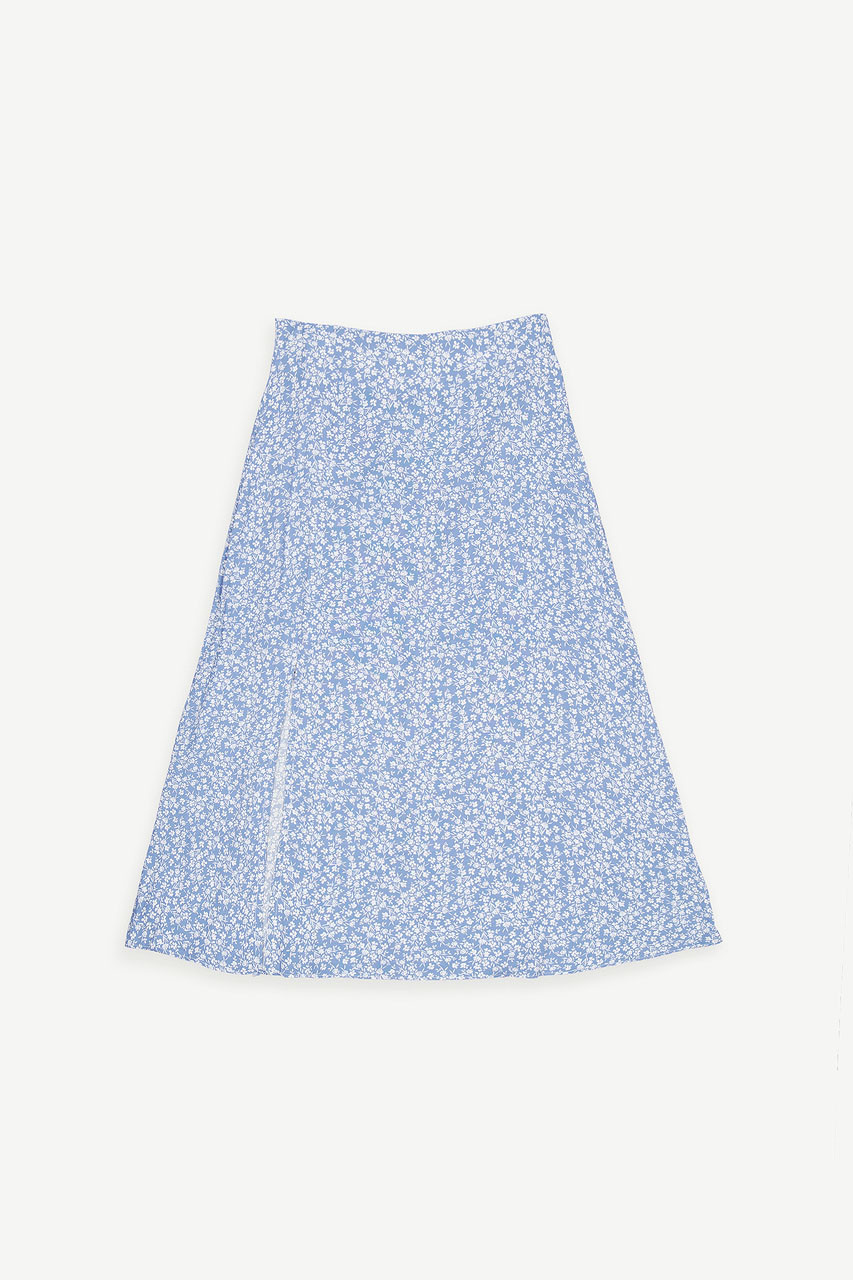 Valerie Floral Skirt, Blue