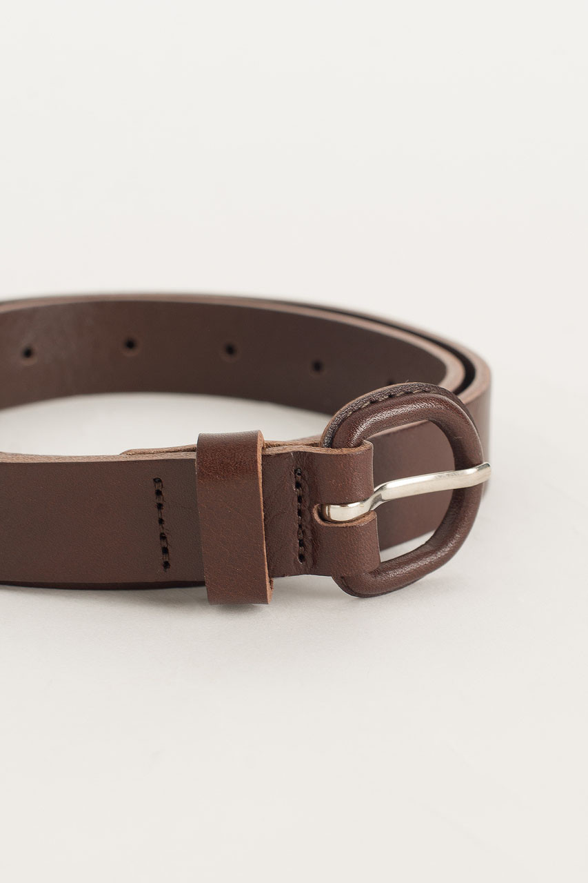 Oval Ring Belt, Brown