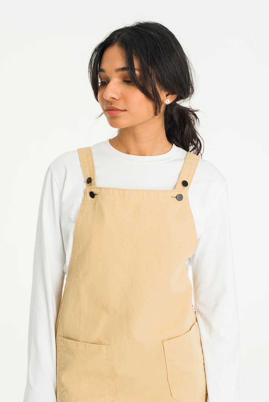 Apron Dress, Beige