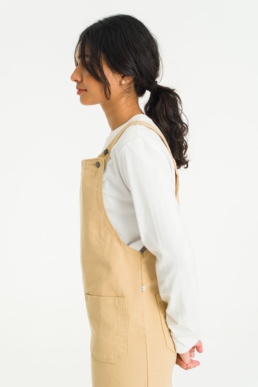 Apron Dress, Beige