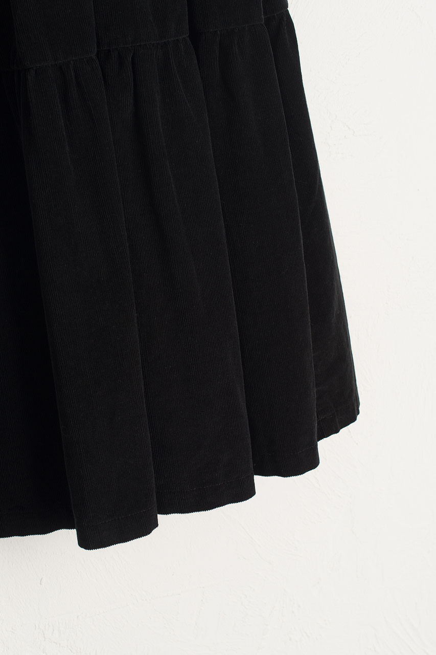 Meard Cord Skirt, Black