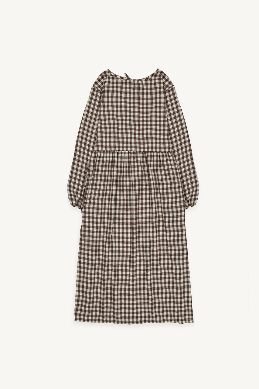 Two Way Noa Gingham Dress, Brown