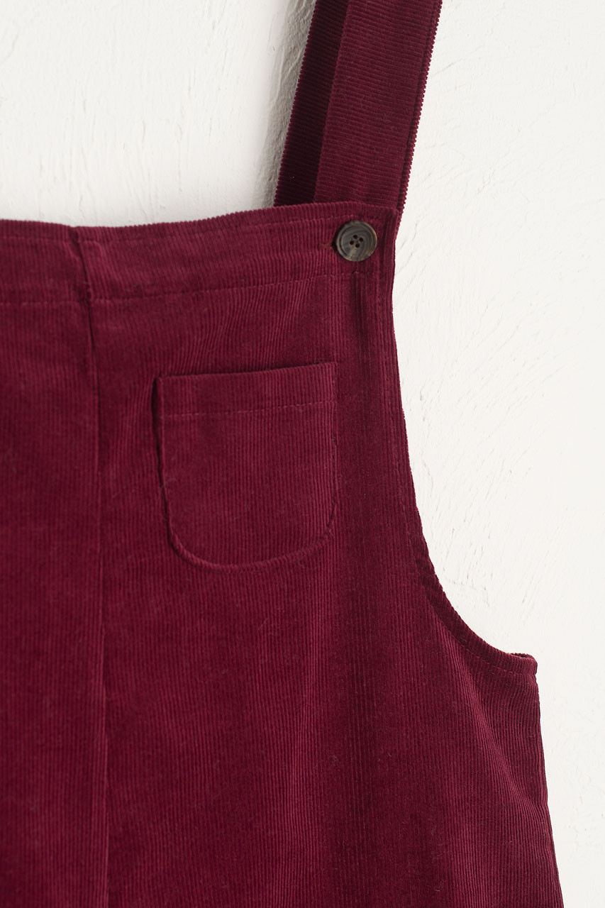 Pocket Point Corduroy Dungarees, Wine