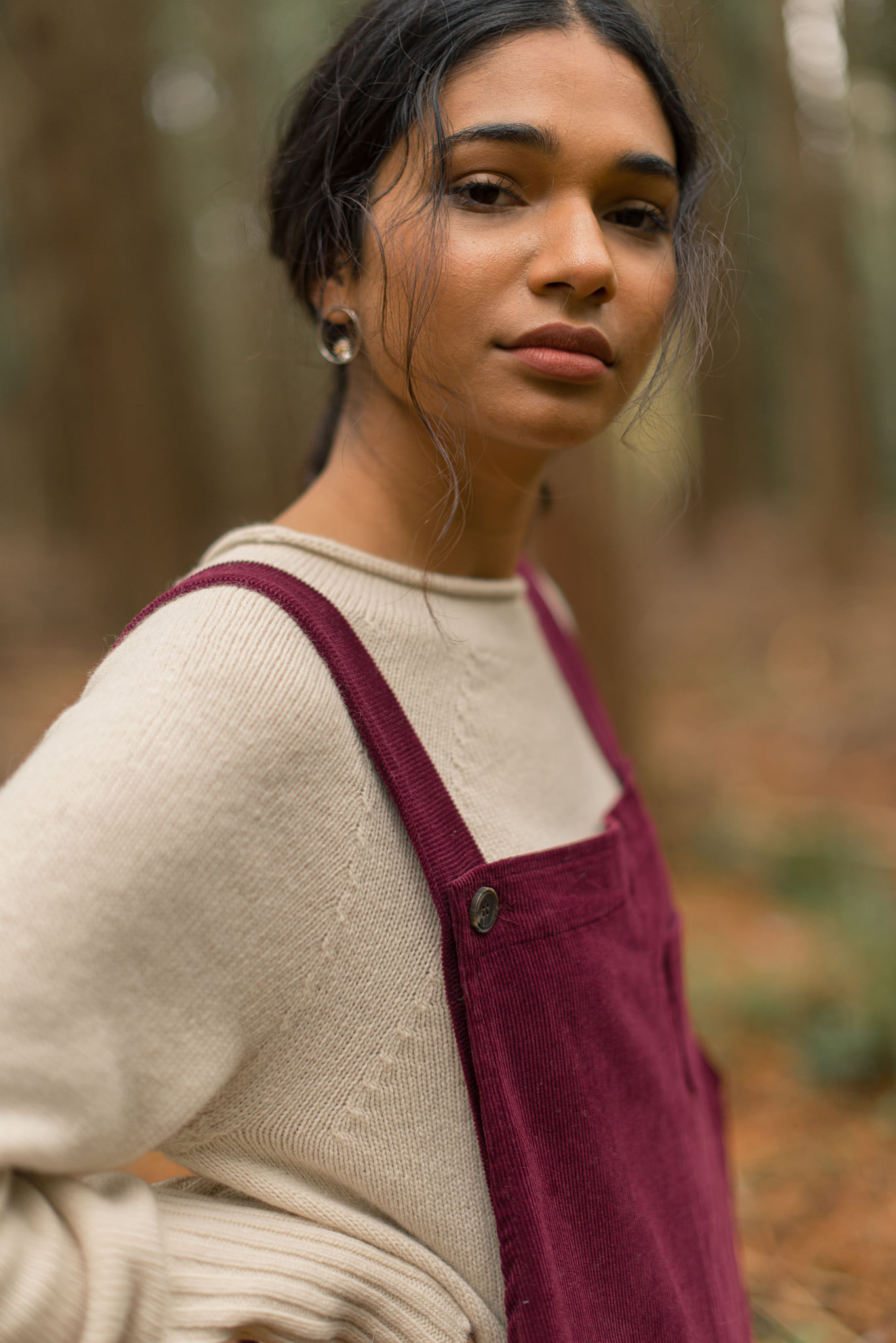 Pocket Point Corduroy Dungarees, Wine