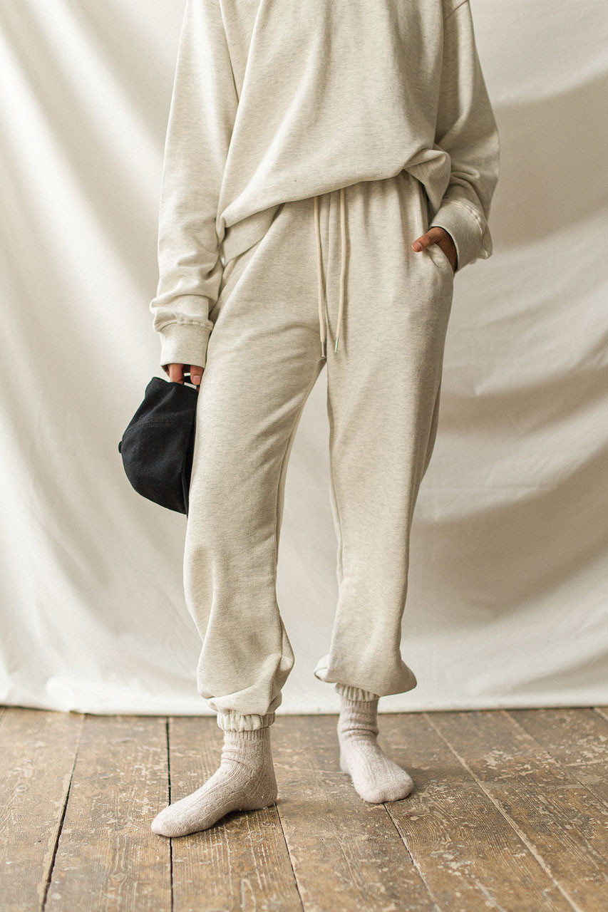 Sweatshirt & Jogger Set, Oatmeal