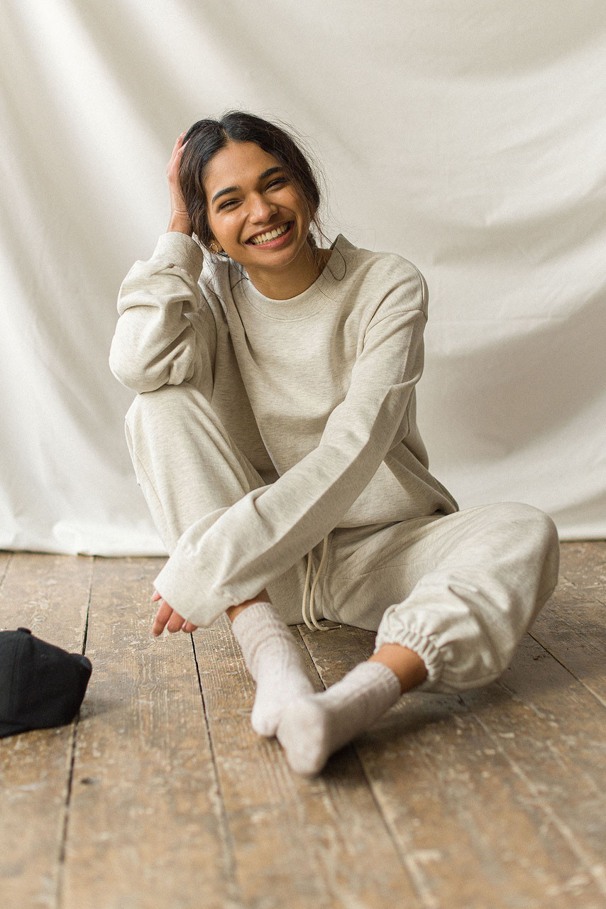 Sweatshirt & Jogger Set, Oatmeal