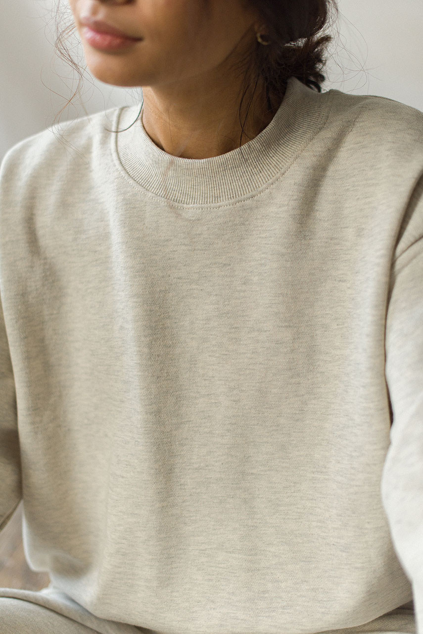 Sweatshirt & Jogger Set, Oatmeal