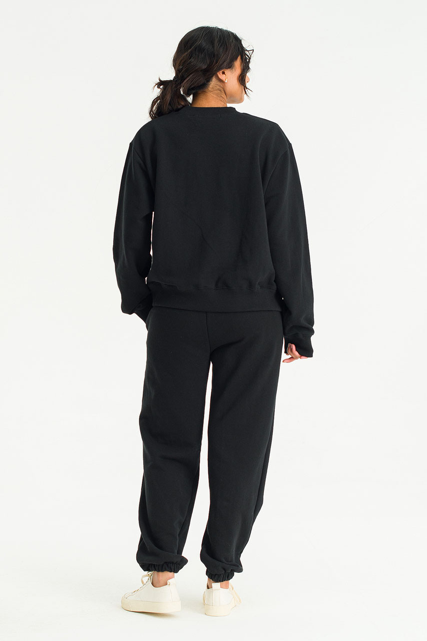Sweatshirt & Jogger Set, Black