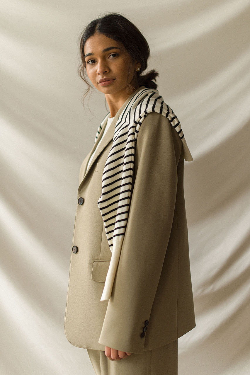 Darcey Simple Jacket, Beige