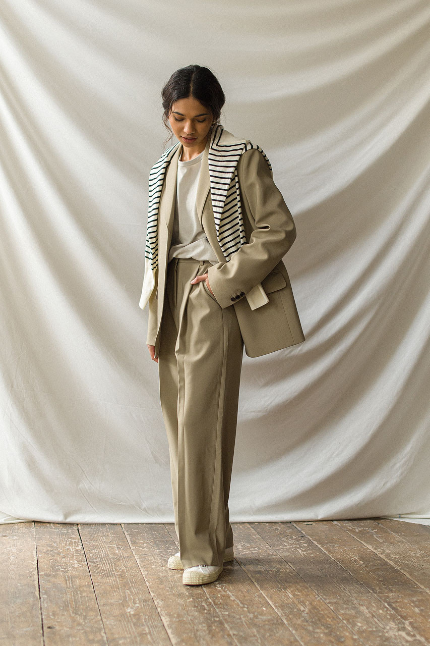 Darcey Simple Jacket, Beige