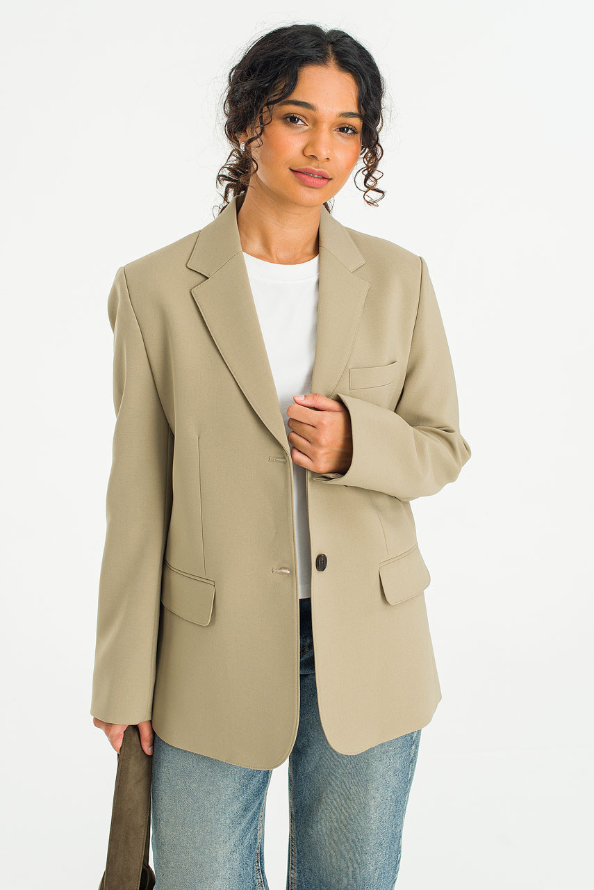 Darcey Simple Jacket, Beige