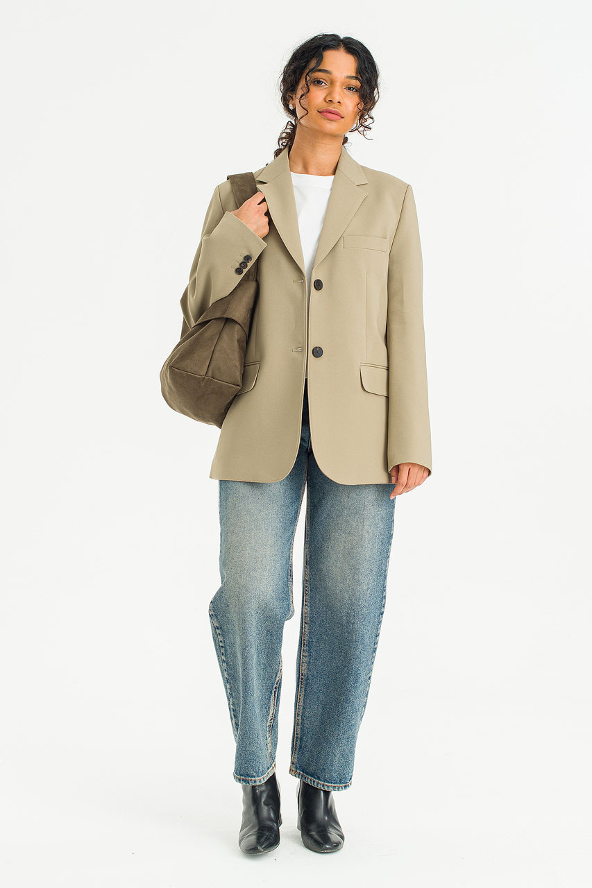 Darcey Simple Jacket, Beige