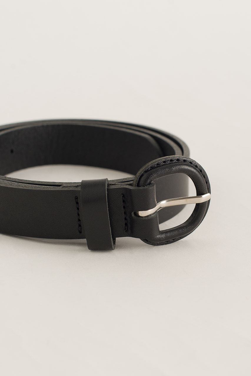 Oval Ring Belt, Black