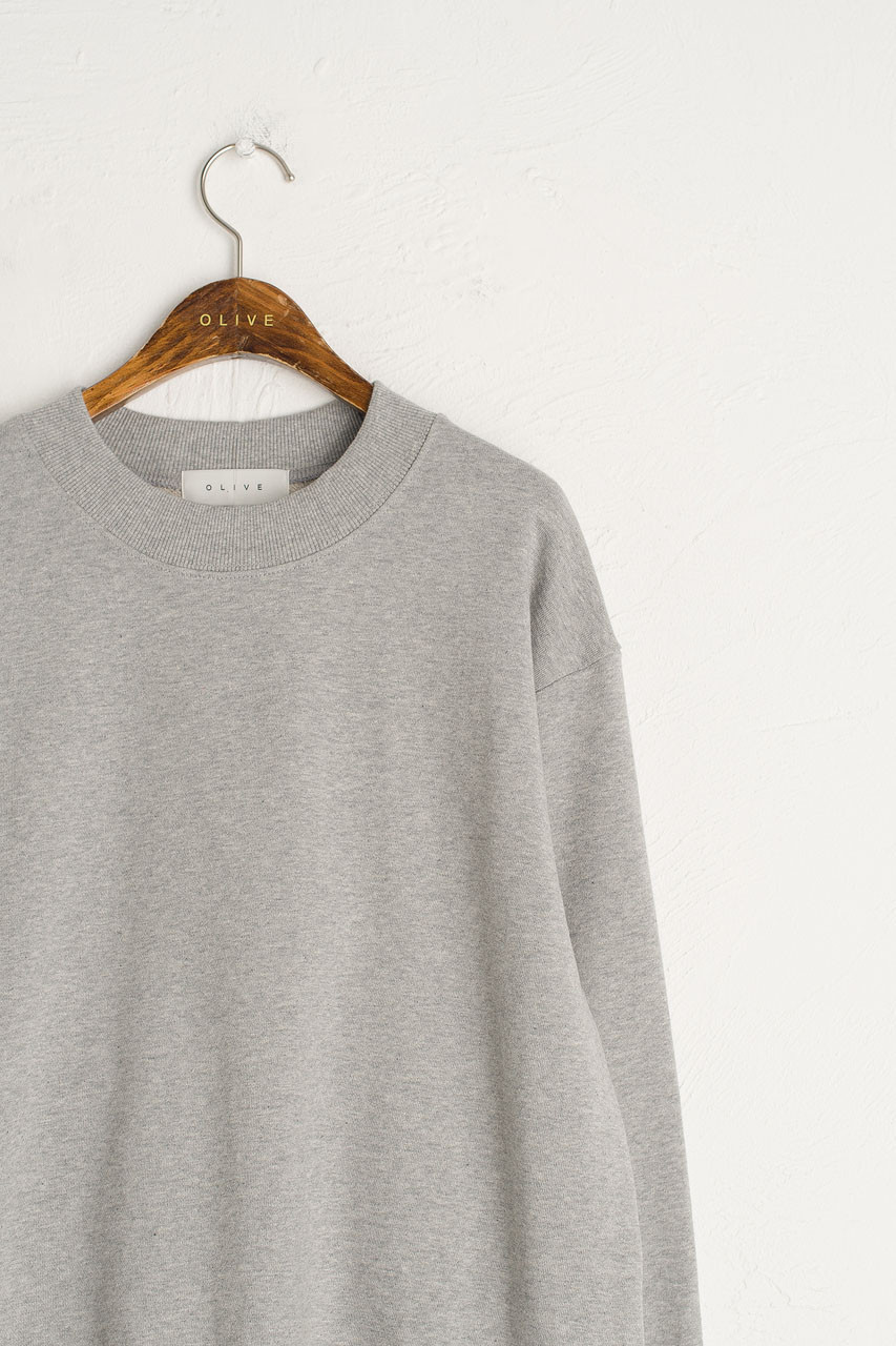 Sweatshirt & Jogger Set, Melange Grey