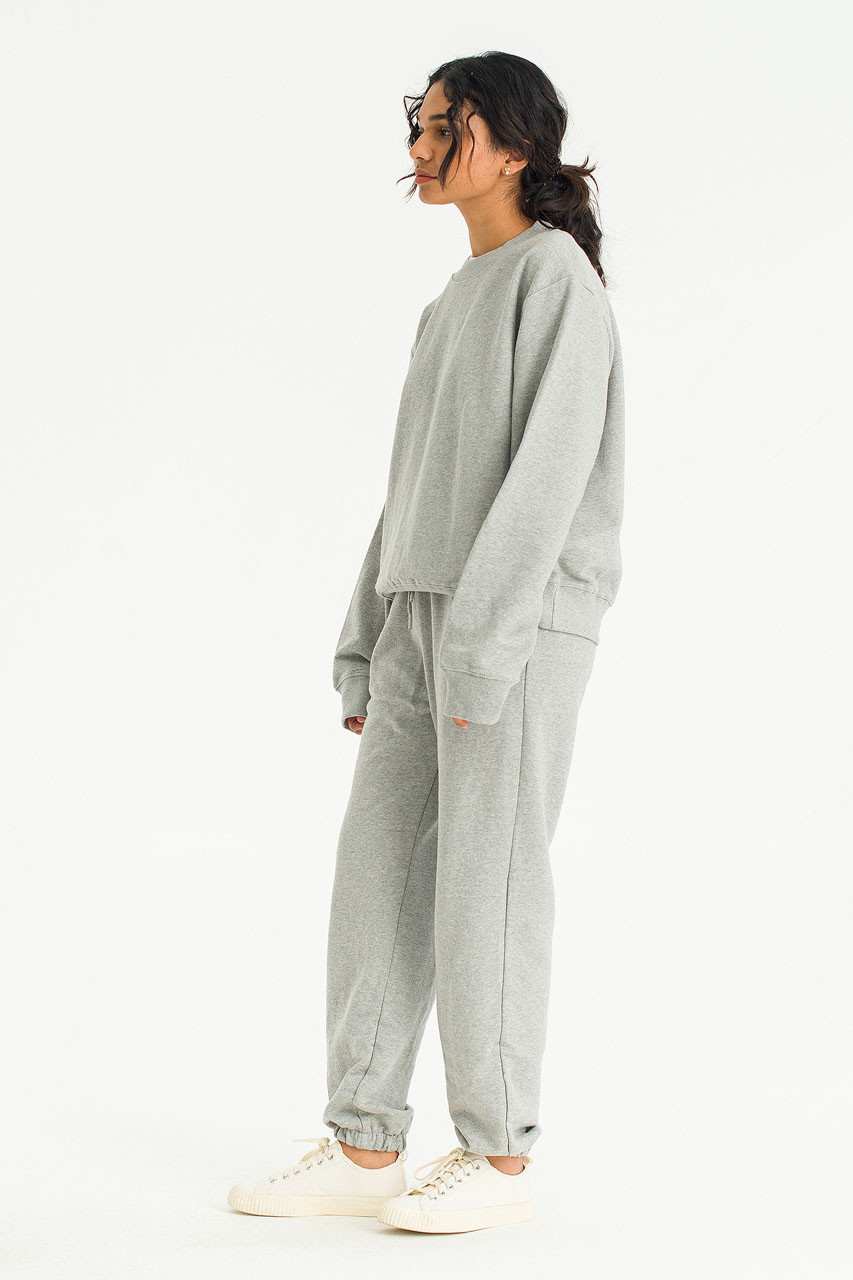 Sweatshirt & Jogger Set, Melange Grey