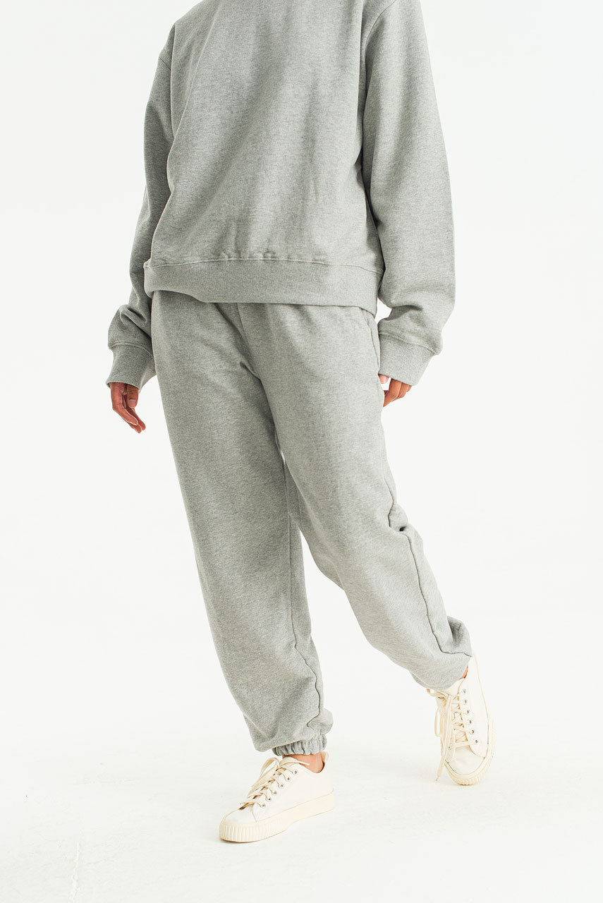 Sweatshirt & Jogger Set, Melange Grey