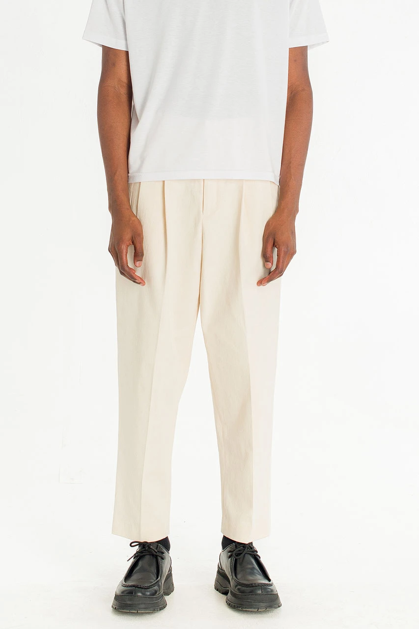 Menswear | Twill Taylor Pants, Cream