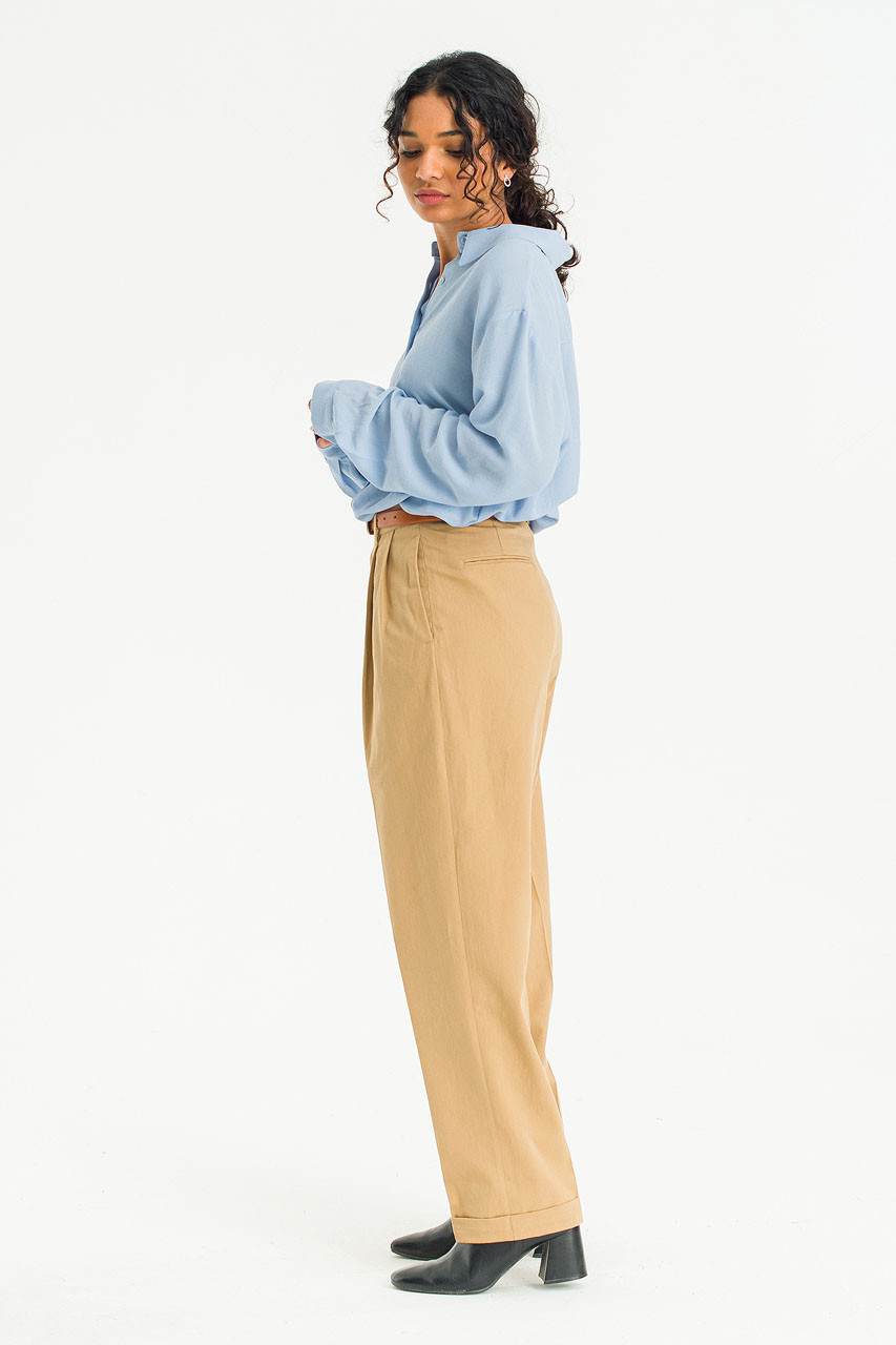 Twill Taylor Pants, Beige