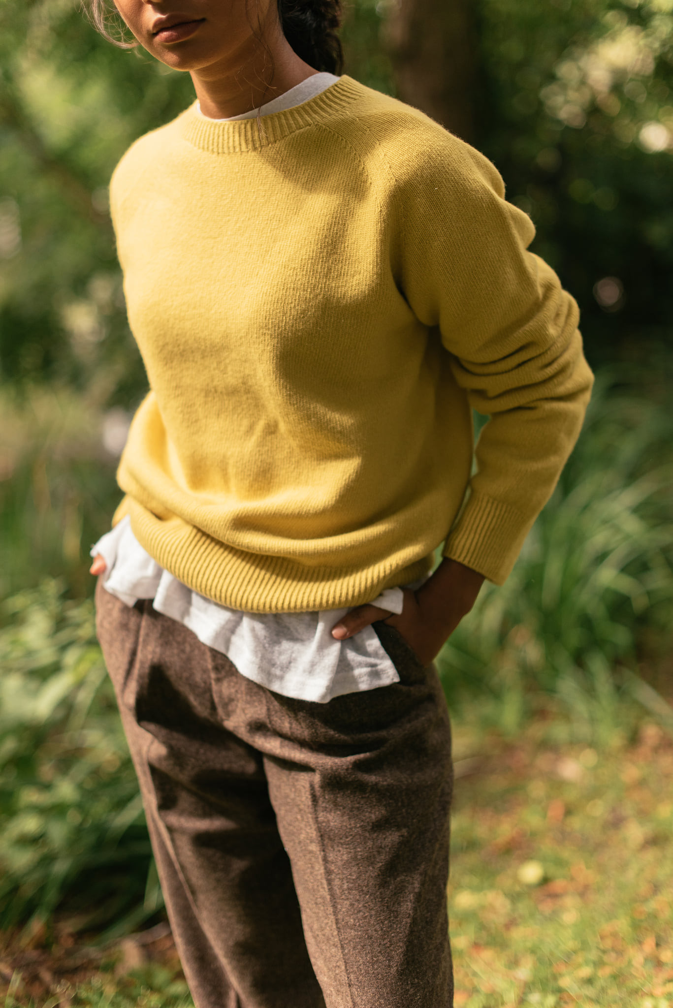 Seamless Raglan Jumper, Pollen  (Limited Time Offer)
