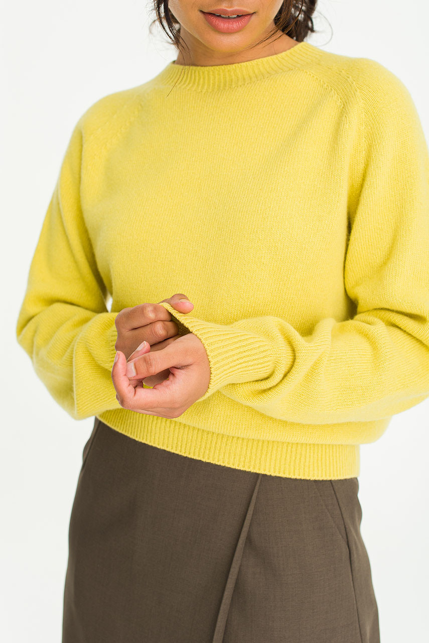 Seamless Raglan Jumper, Pollen  (Limited Time Offer)