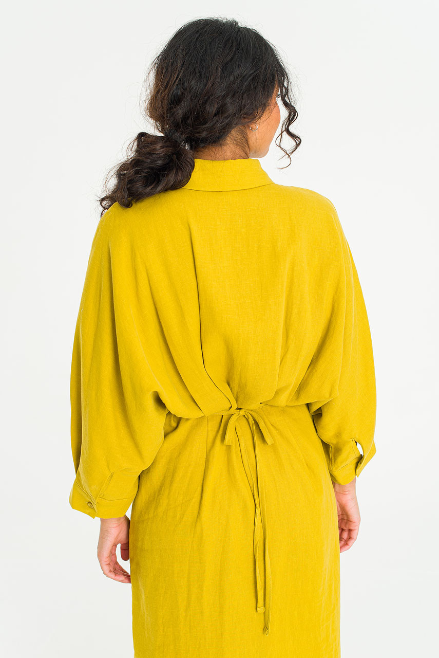 Tusci Shirt Dress, Mustard
