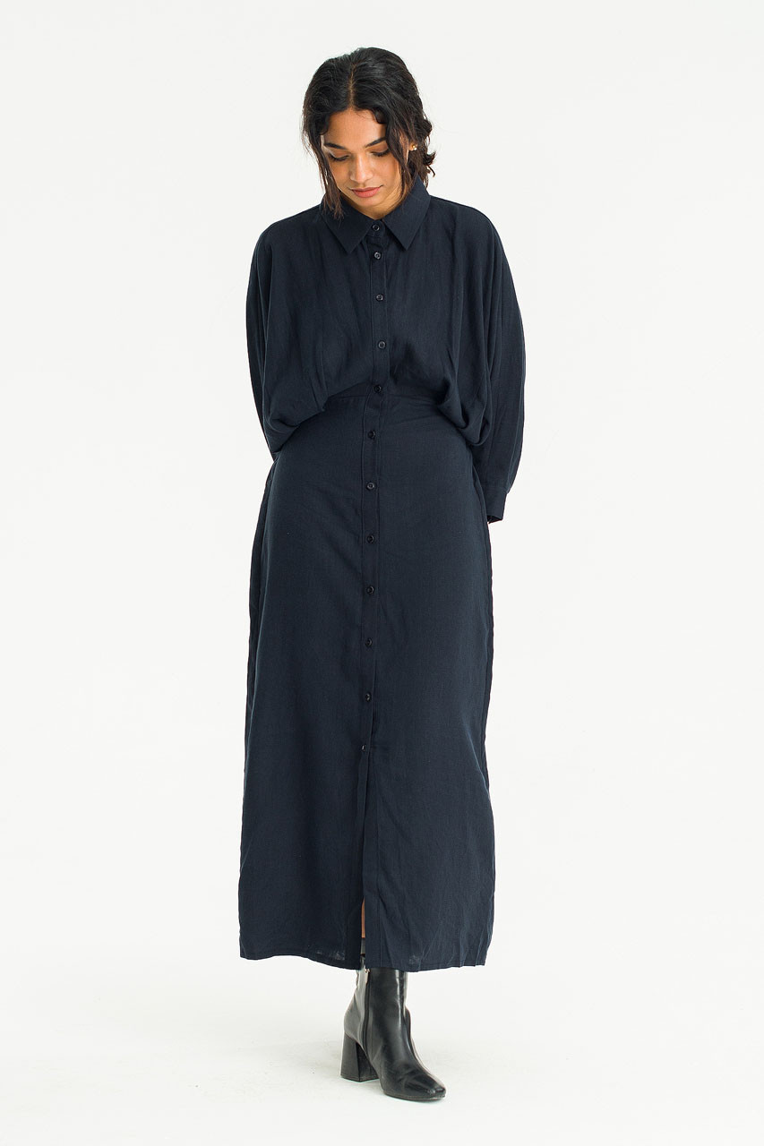 Tusci Shirt Dress, Navy