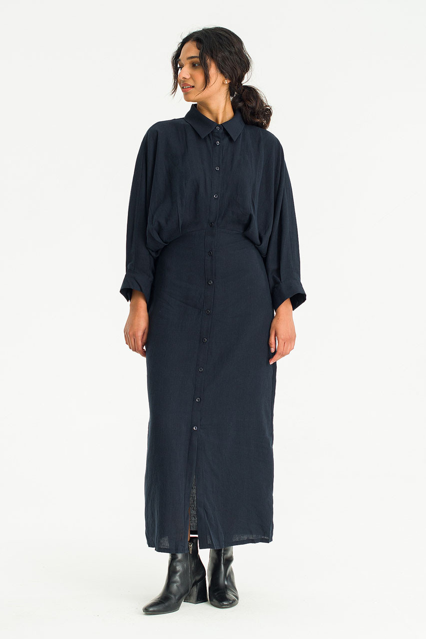 Tusci Shirt Dress, Navy