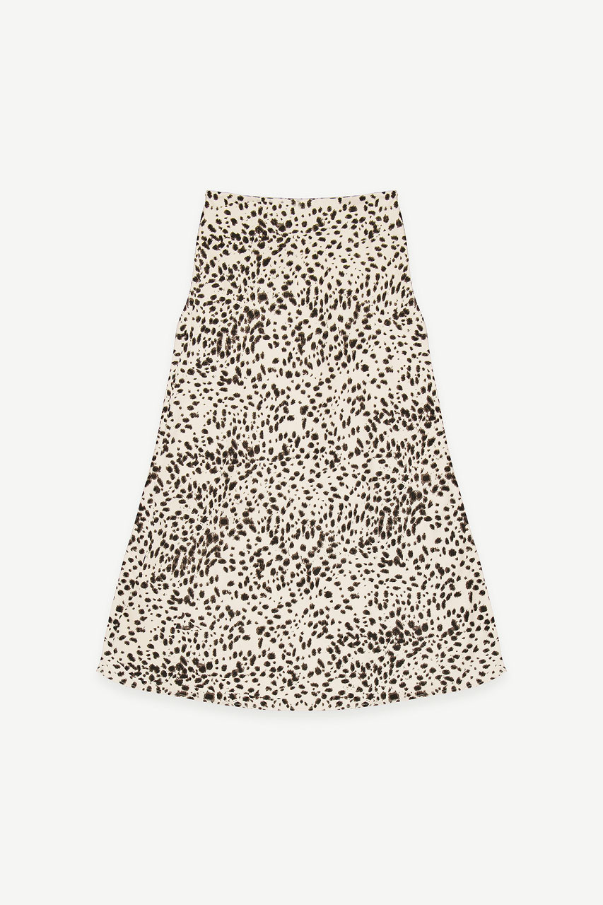 Animal Print Mermaid Skirt, Beige