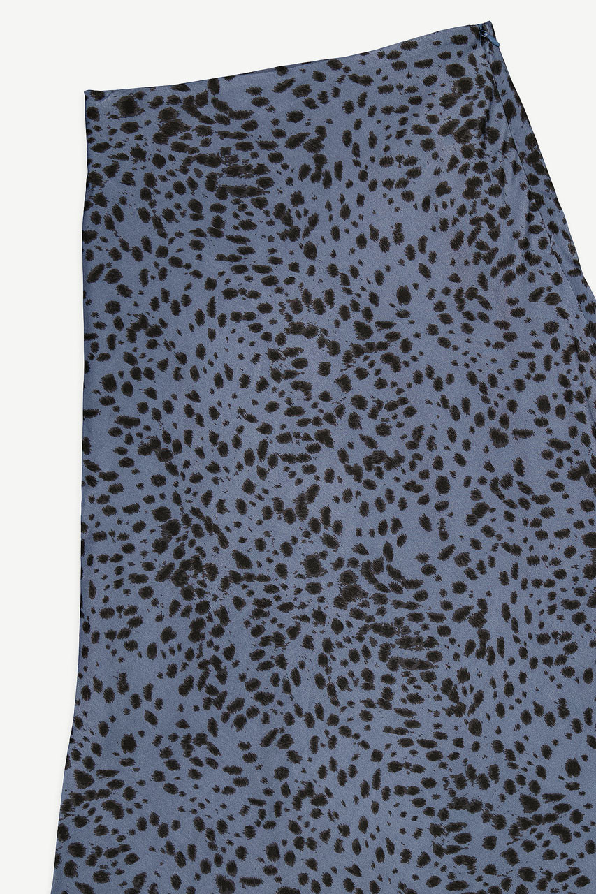 Animal Print Mermaid Skirt, Midnight Blue