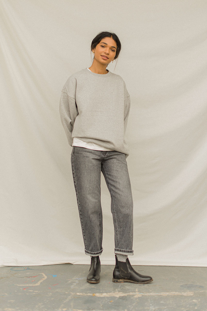 Taco Straight Denim Jean, Charcoal