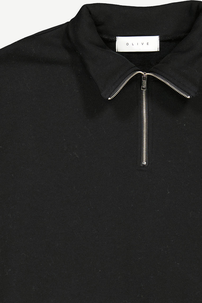 Half Zip Fleece, Black