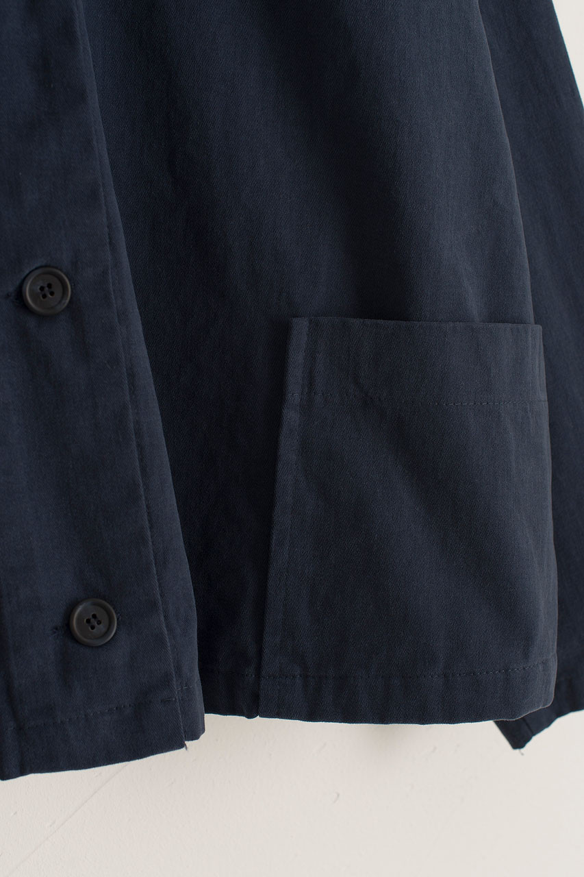 Cotton Workwear Jacket, Navy