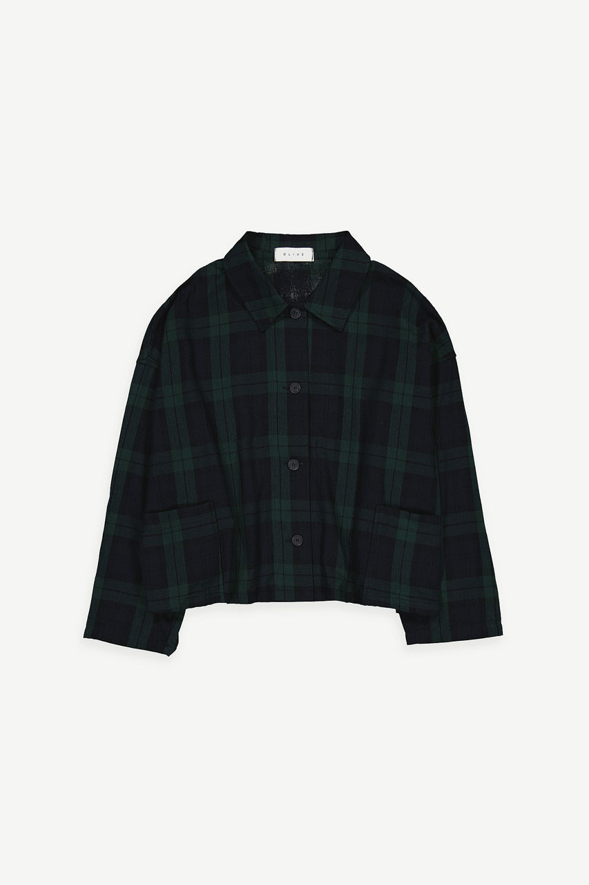 Check Field Jacket, Green