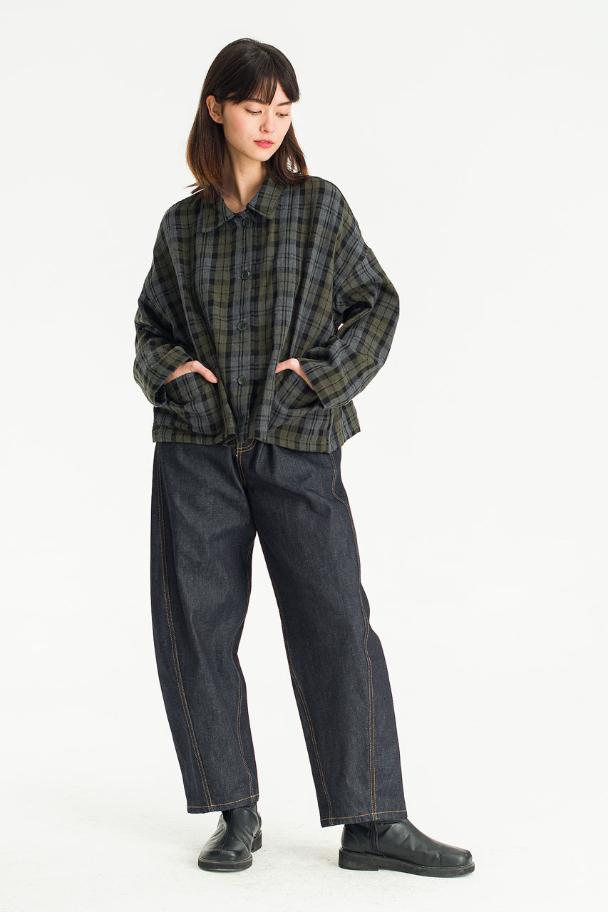 Check Field Jacket, Khaki