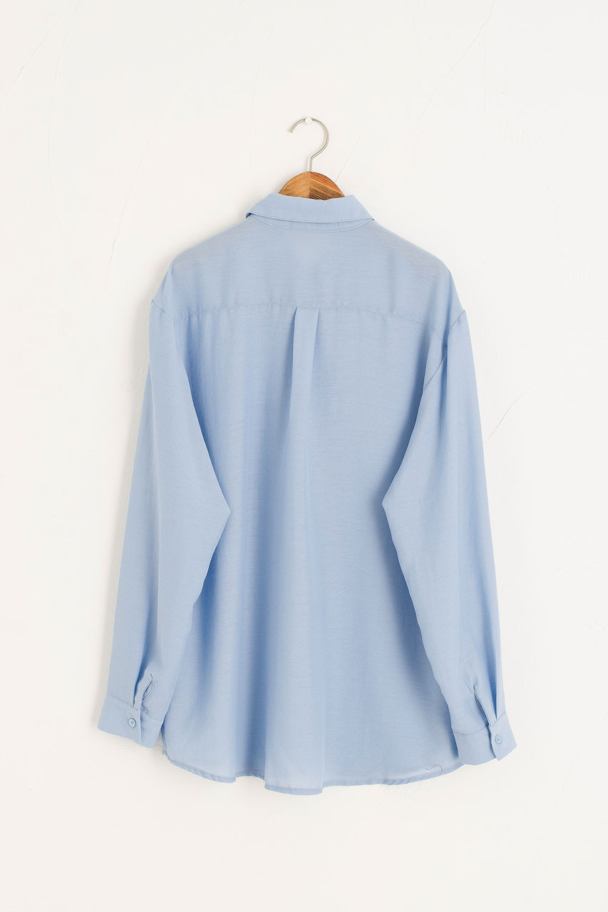 Soft Crepe Shirt, Blue