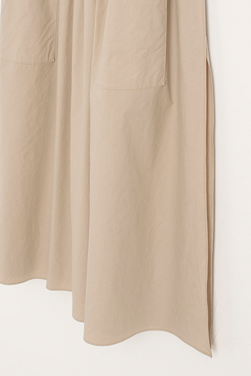 Open Apron Dress, Beige
