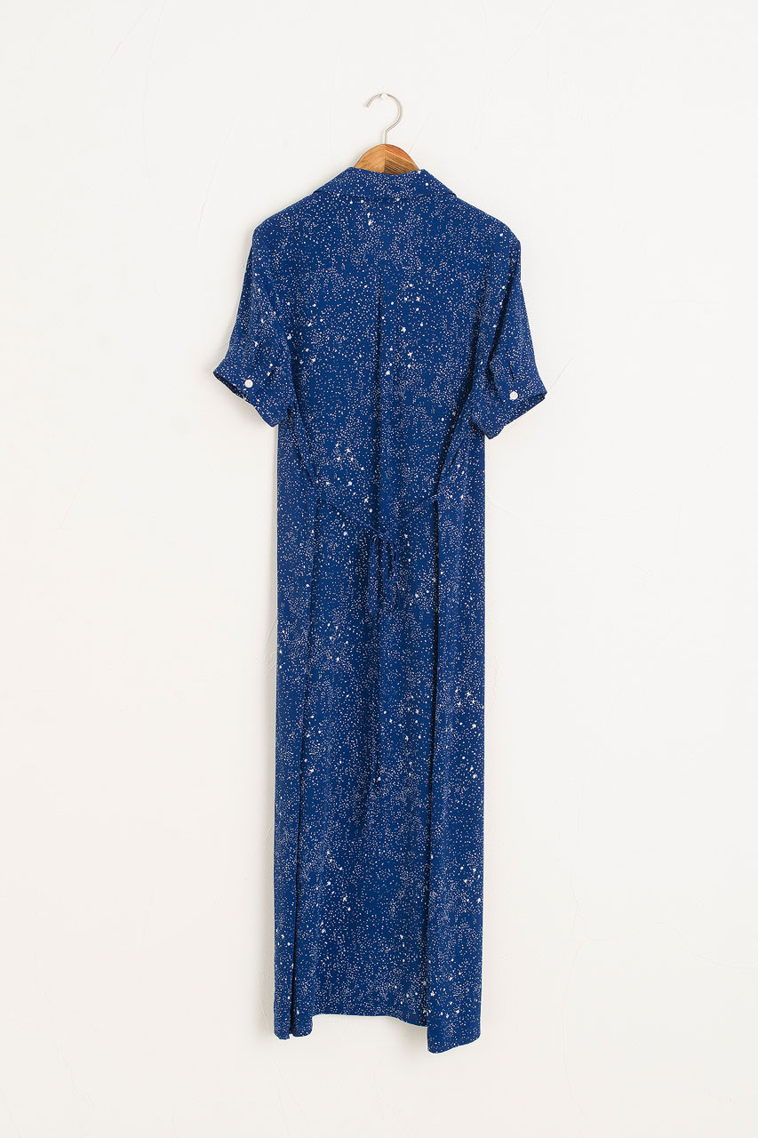 Dotty Maxi Dress, Blue