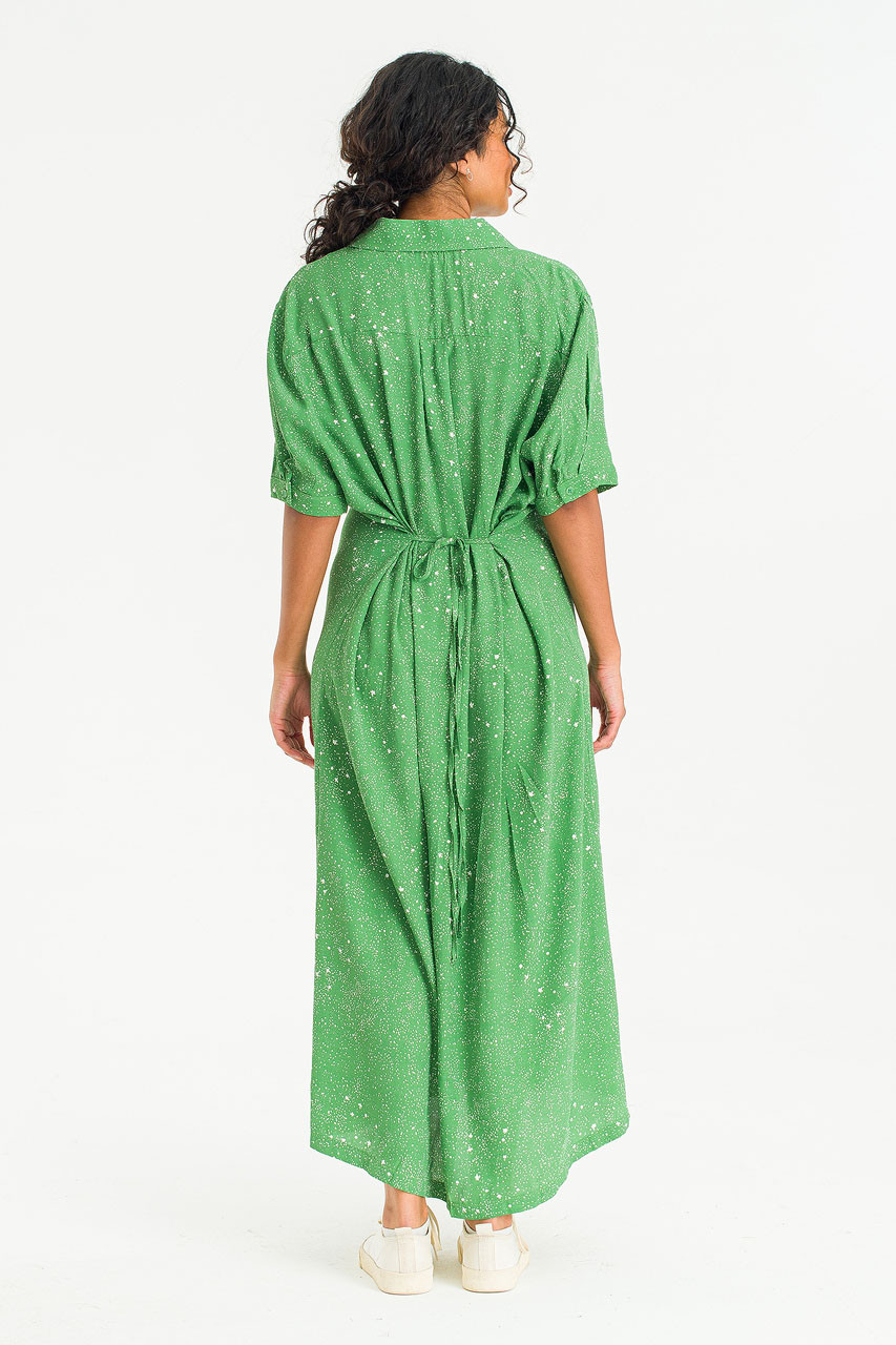 Dotty Maxi Dress, Green