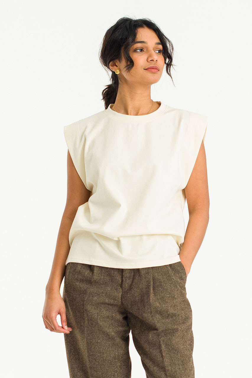 Soya Tank Top, Cream