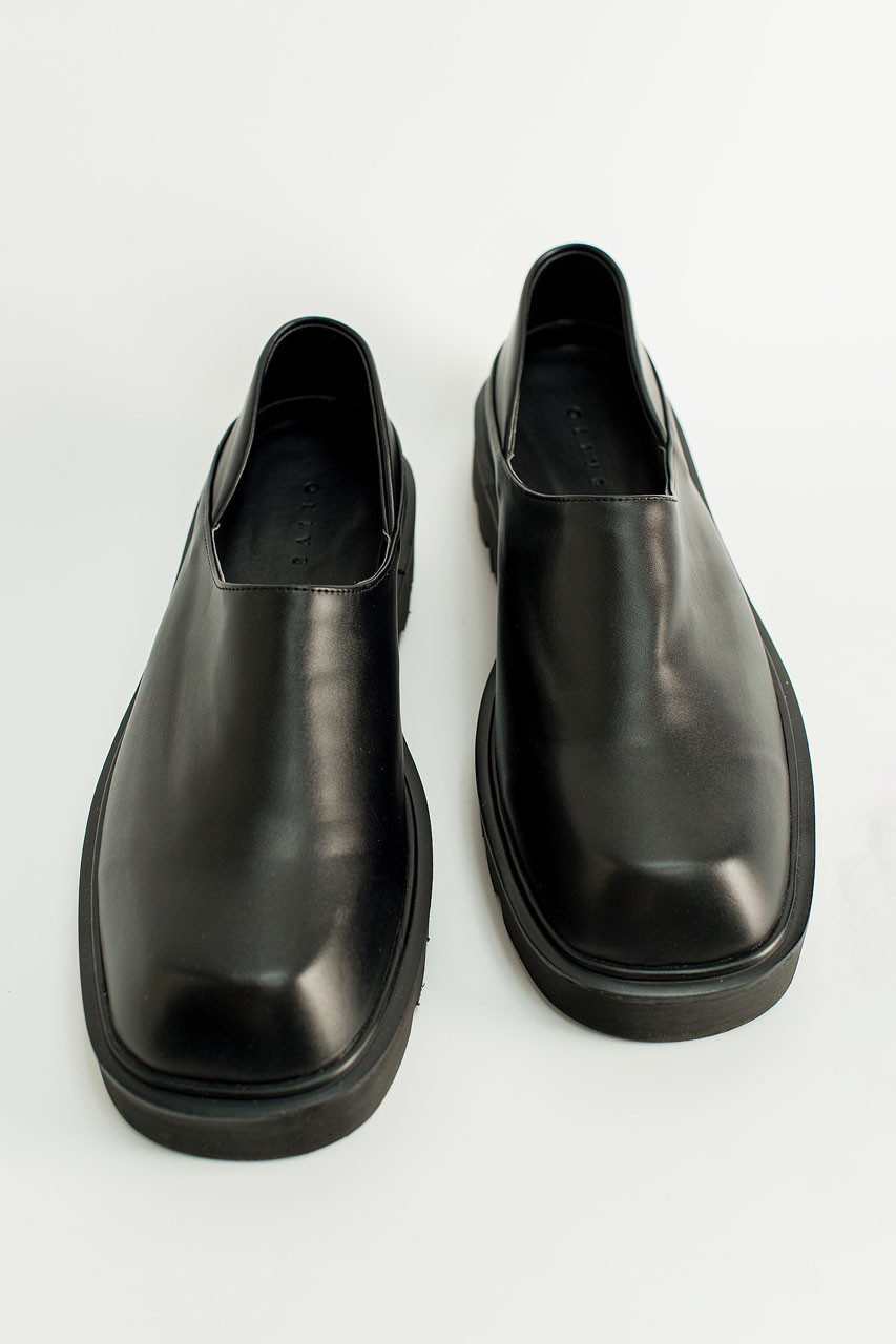 Menswear | Holger Square-Toe Clog, Black