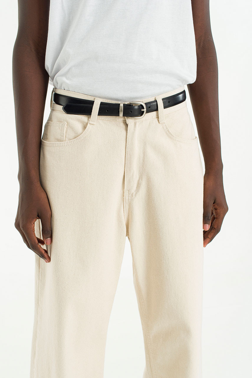 Menswear | Wide Twill Pants, Cream