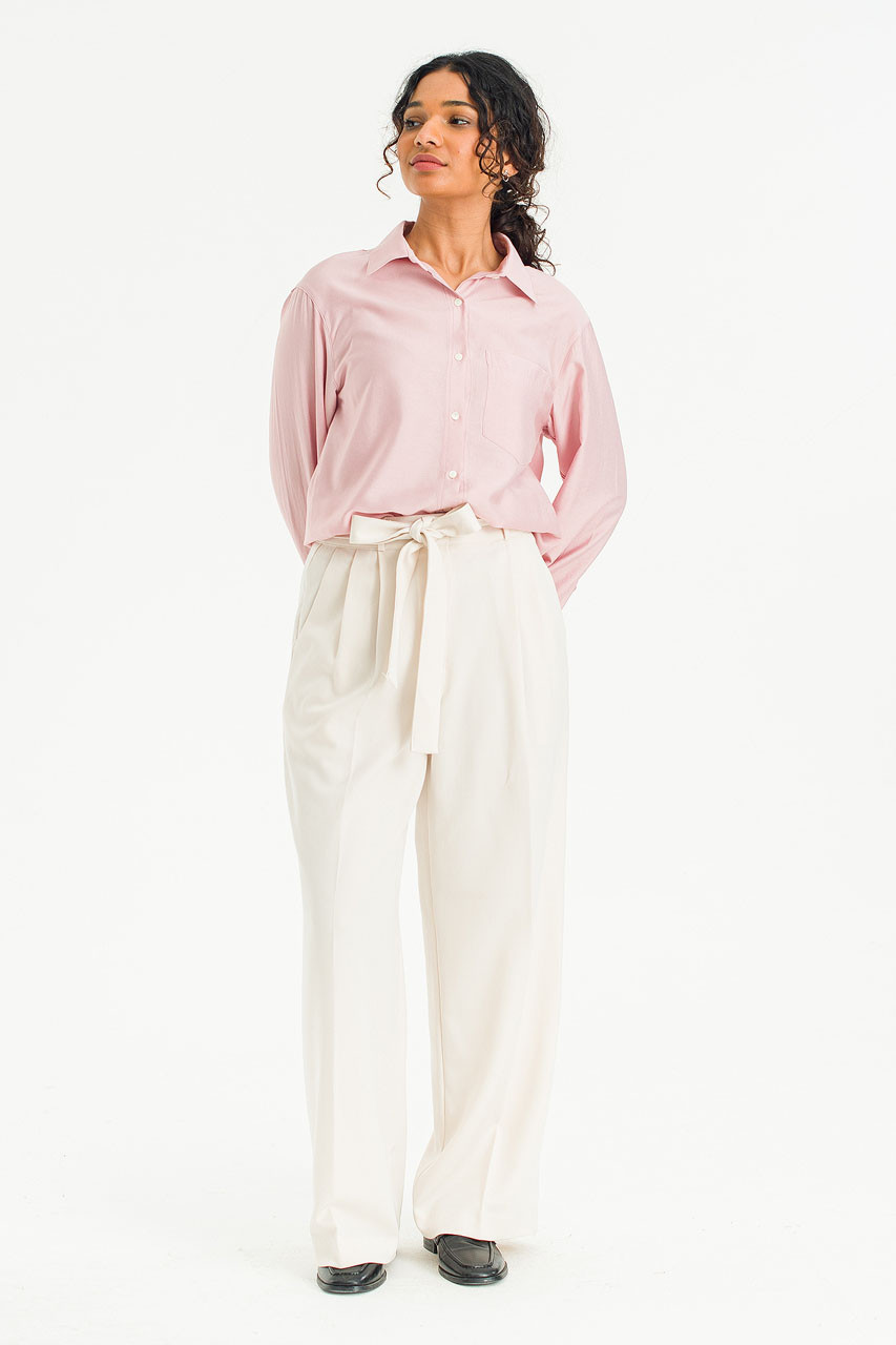 Autumn Belted Slacks, Ivory